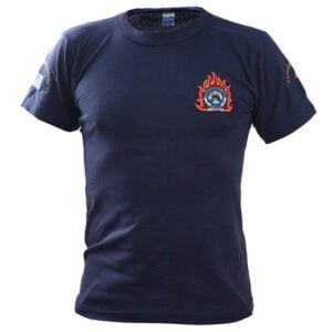 Μπλουζάκι μακό με κέντημα Πυροσβεστικής