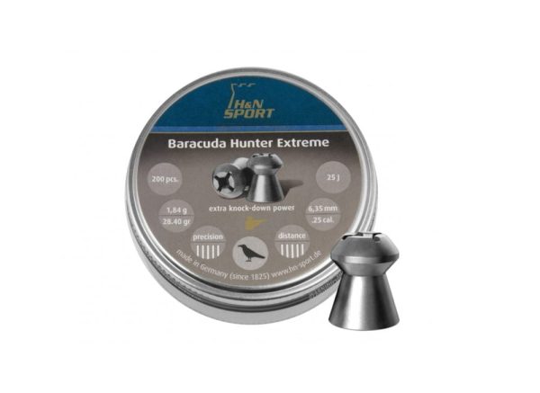 5 Boîtes De 200 Plombs H&N Baracuda Hunter Extreme .22 (5.5mm) - Soit 1000 Plombs Haute Performance