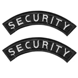 Κεντητά Σήματα | Ημικύκλια Security σετ - Άσπρο