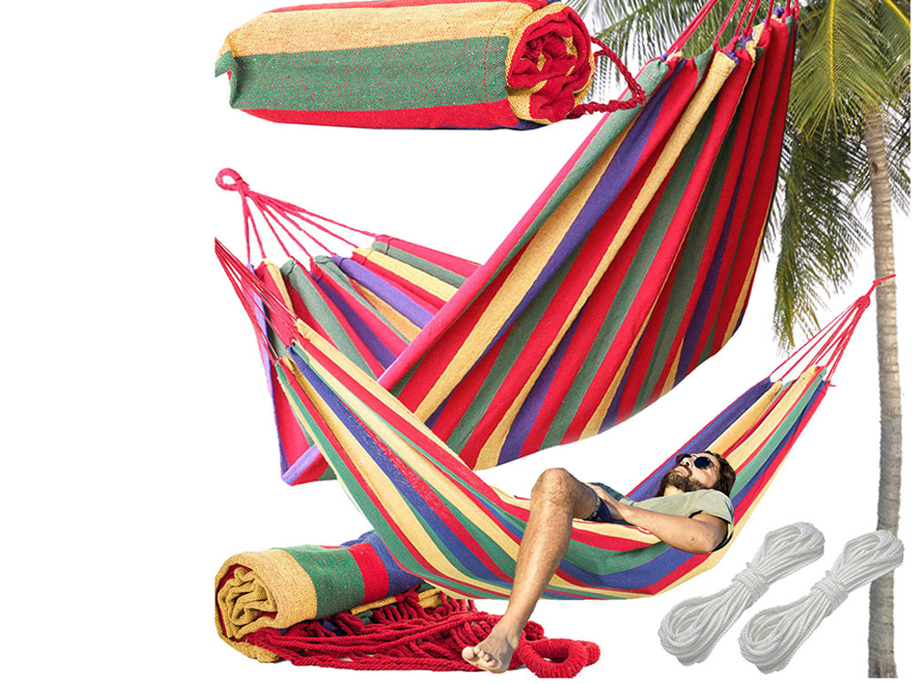 Πολύχρωμη Αιώρα Κήπου για 2 Άτομα 200x150 - #01300_CC - Image 9