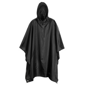 Badger Outdoor | Rain Poncho Ripstop – Black