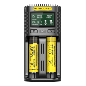 Φορτιστής 2 Θέσεων Nitecore | UM2 - Black