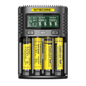 Φορτιστής 4 Θέσεων Nitecore | UMS4 - Black