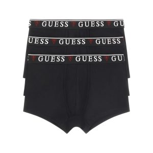 Ανδρικά Μποξεράκια Guess Jeans Hero Cotton Stretch 3Pack - Black