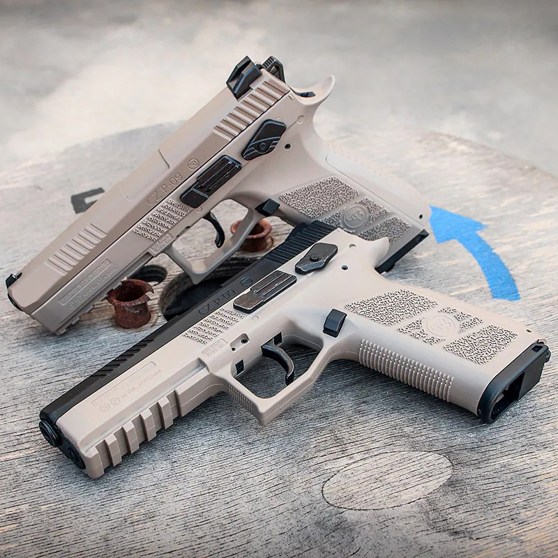 Αεροβόλο Πιστόλι ASG CZ P-09 GBB 4,5mm Desert Tan - Blowback/Pellets - Image 2