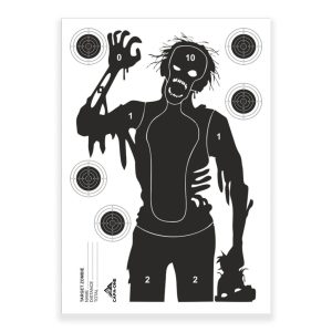 Χάρτινος Στόχος Capa-One 60x42cm - Σιλουέτα Ζόμπι που επιτήθεται - 10τμχ