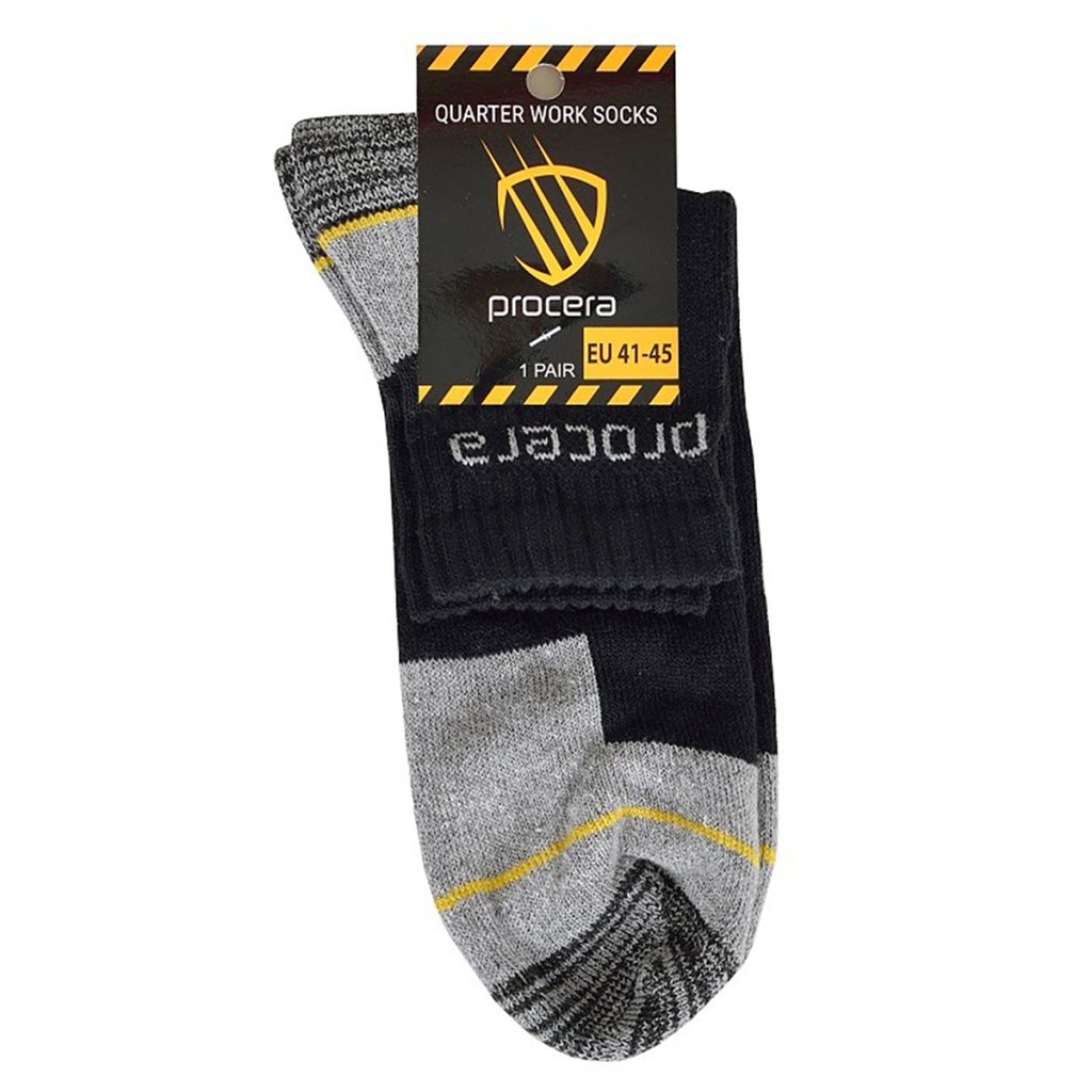 Κάλτσες Εργασίας Procera Quarter Work Socks One Size 41-45 Μαύρες - Image 2
