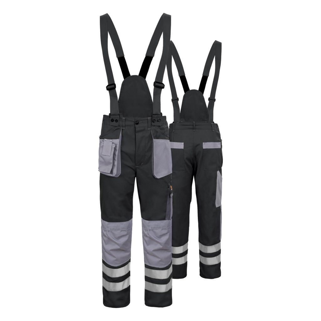 Φόρμα Εργασίας Με Τιράντες Proman Dual Black