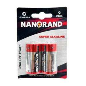 Μπαταρία Nanorand αλκαλική c 1.5V lr14 2 τεμάχια