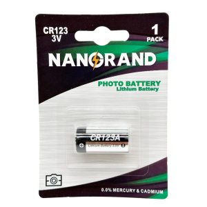 Μπαταρία Nanorand λιθίου cr123 3V