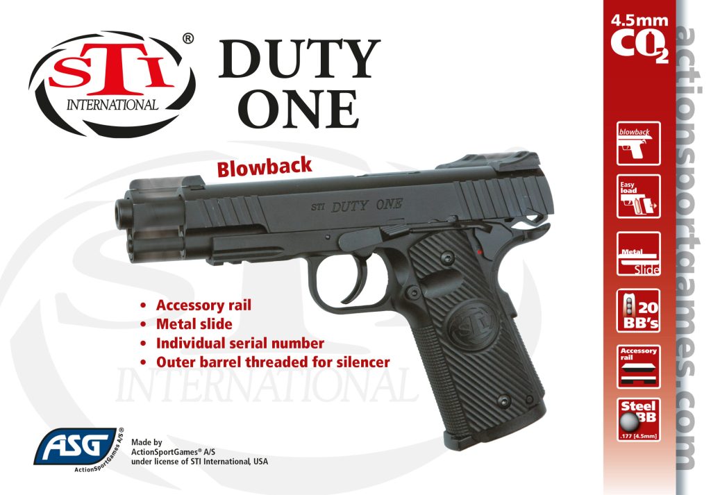 ΑΕΡΟΒΟΛΟ ASG STI DUTY ONE MS,4.5mm Blowback - Image 3