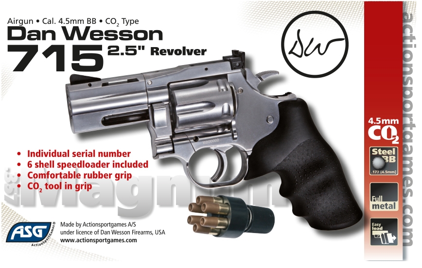 ΑΕΡΟΒΟΛΟ ASG DAN WESSON 715 / 2,5″ Silver - Image 2