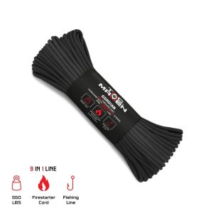 Σχοινί Αρτάνι Tac Maven | GORDIAN 550 FIRECORD 50ft BLACK