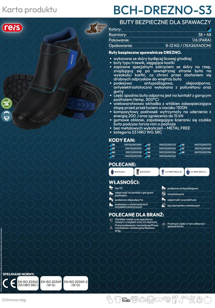 Μποτάκια Ασφαλείας Συγκολλητών Reis Drenzo s3 BN - Image 6