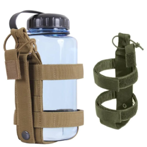 MOUNTAIN GHOST Tactical Θήκη Μπουκαλιού MOLLE Πράσινη – Βάση Παγουριού για Σακίδιο & Ζώνη