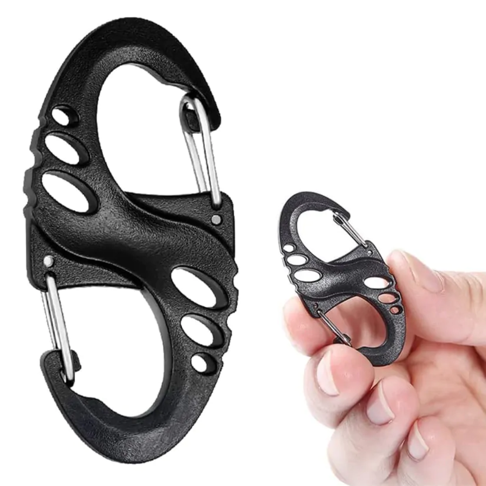 MOUNTAIN GHOST S-Hook Tactical Καραμπίνερ Διπλό – Κλιπ Κλειδιών & EDC Εξοπλισμού