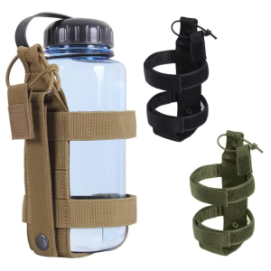 MOUNTAIN GHOST Tactical Θήκη Μπουκαλιού MOLLE Πράσινη – Βάση Παγουριού για Σακίδιο & Ζώνη