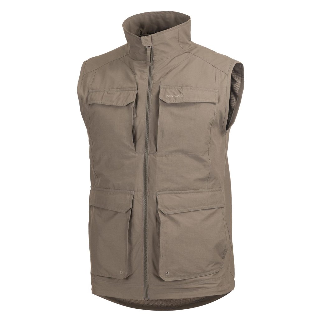 Pentagon Tigertrail Vest Tactical Γιλέκο Khaki – Ελαφρύ Rip-Stop με Αερισμό & Πολλές Τσέπες