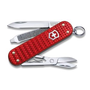 Ελβετικός Σουγιάς Victorinox Classic SD Precious Alox Iconic Red 58mm – 5 Λειτουργίες EDC
