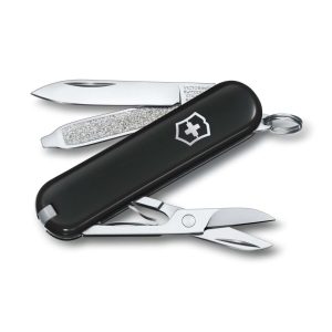 Ελβετικός Σουγιάς Victorinox Classic SD Dark Illusion Μαύρος 58mm – 7 Λειτουργίες EDC