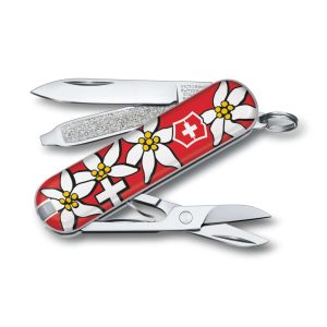 Ελβετικός Σουγιάς Victorinox Classic SD Edelweiss 58mm – 7 Λειτουργίες EDC