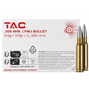 Σφαίρες Geco 308 Win 9,5g/147grs Tin Plated 20τμχ.