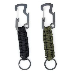 FOXTER® Τακτικό Καραμπίνερ με Paracord 16cm Πολυχρηστικό