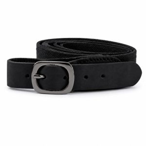 Ελαστικός Αορτήρας Όπλου Cordura & Δέρμα Μαύρος