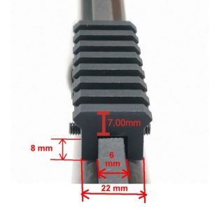 SAG Ράγα Weaver Αλουμινίου για Ρίγα 6 / 7 / 8 mm – 0806022
