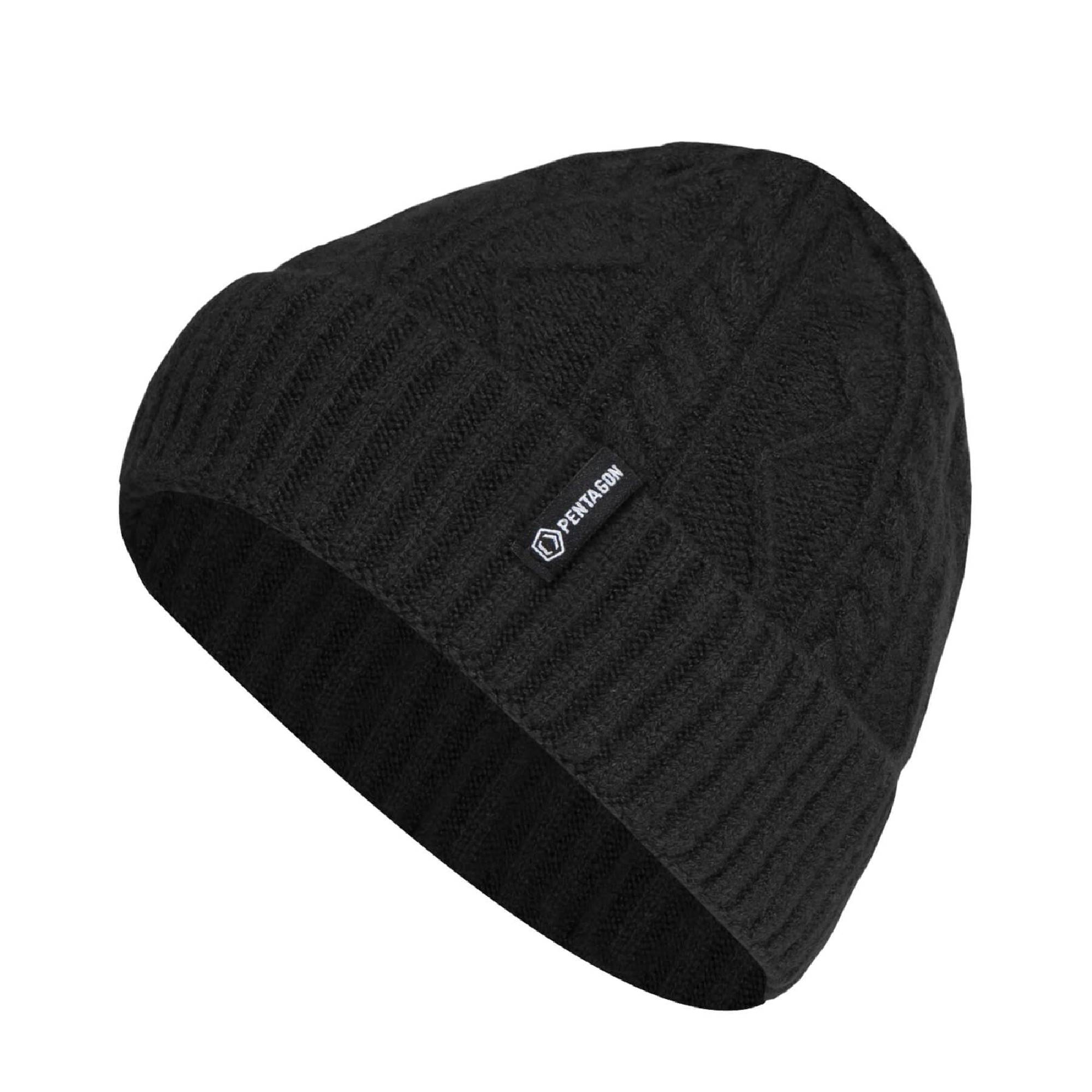 Pentagon Yukon Watch Hat K13051 Πλεκτός Σκούφος Χειμερινός - BLACK