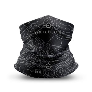 Pentagon Skiron Topographic Map Περιλαίμιο Λαιμού Quick Dry - BLACK